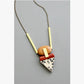Pendant Necklace | Geometric Jasper + Dalmatian David Aubrey Jewelry