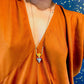 Pendant Necklace | Geometric Jasper + Dalmatian David Aubrey Jewelry