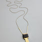 Pendant Necklace | Matte Black Glass David Aubrey Jewelry