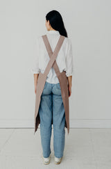 Split Leg Smock Apron Cross Back | Eco Friendly Textiles-1
