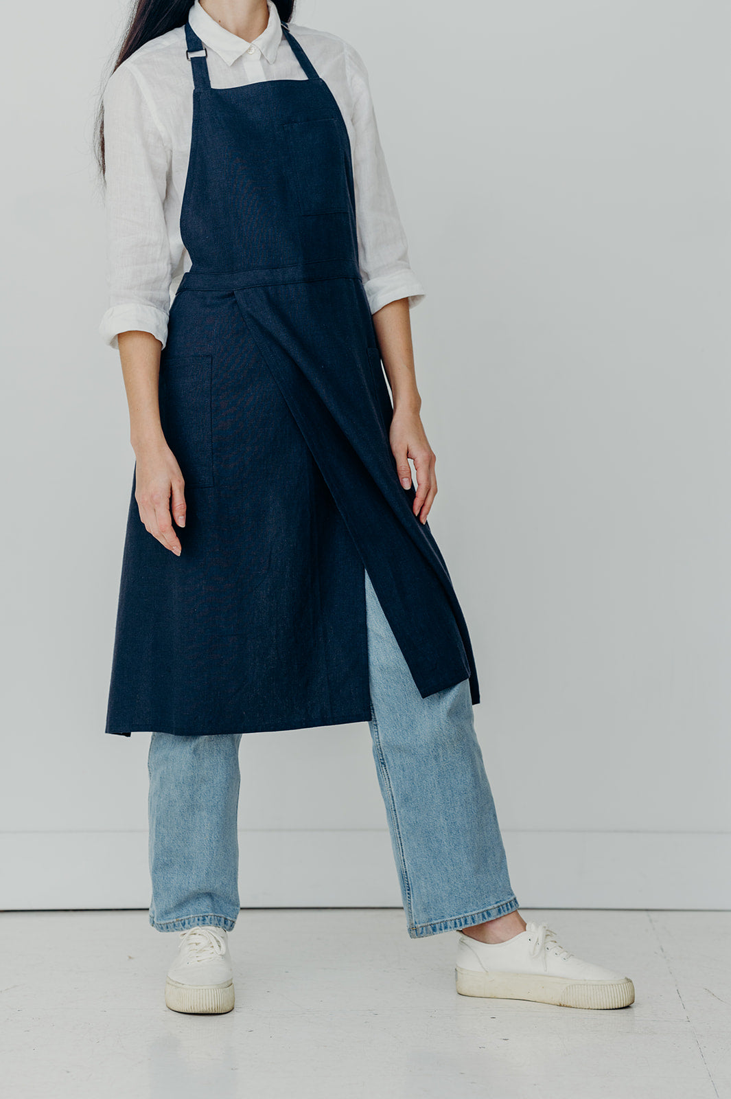 Split Leg Pottery Apron | Eco Friendly Textiles-4
