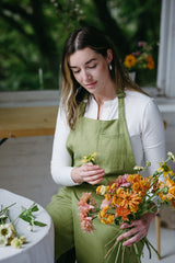 Split Leg Pottery Apron | Eco Friendly Textiles-9