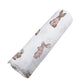 Powder Pink Bunnies Swaddle Newcastle Classics