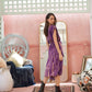 Purple Berry Tie-Dye Dress  | Handmade in Bali Pink Haley