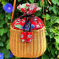 Rattan Picnic Bag | Handmade in Bali Pink Haley