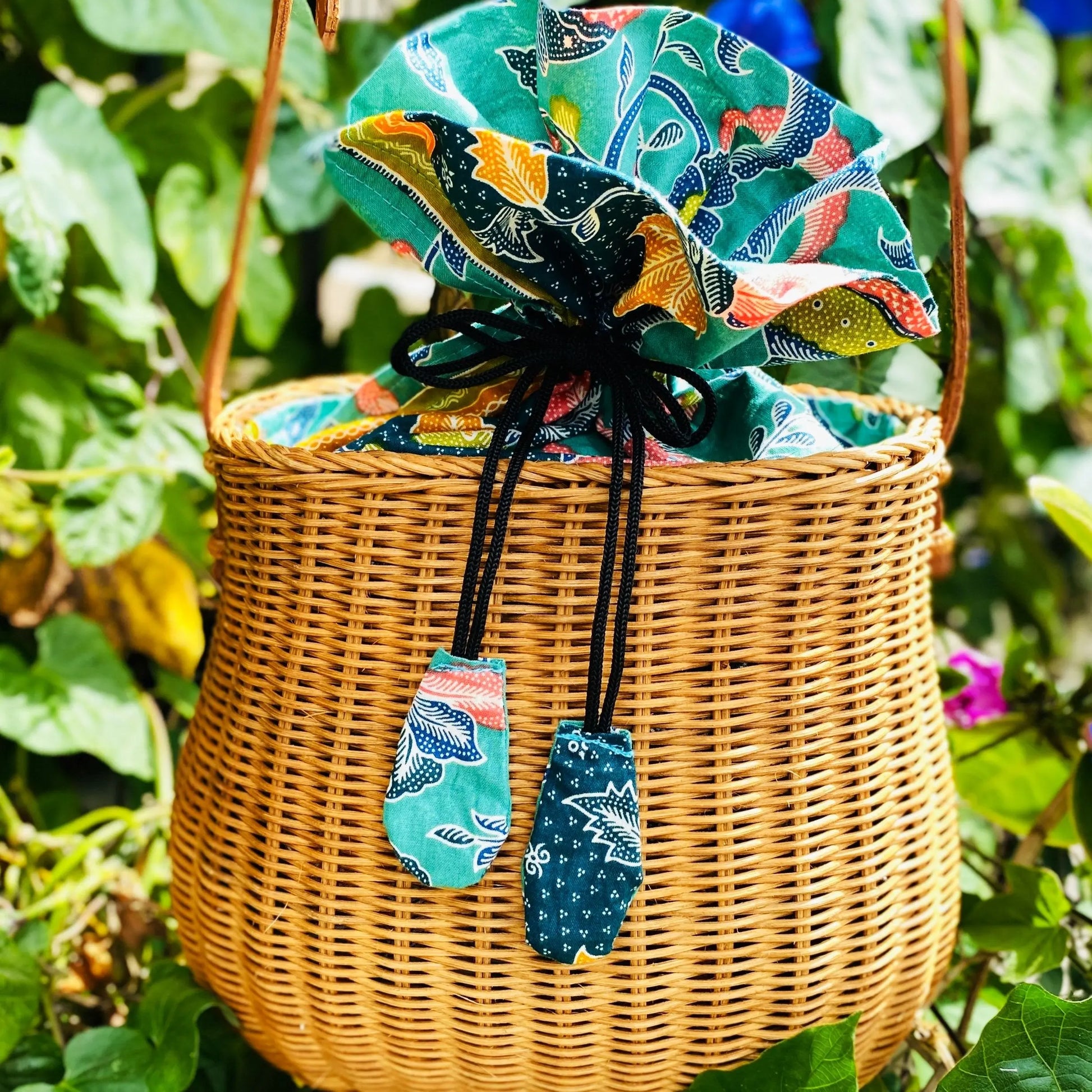 Handmade Orange Bucket Bag