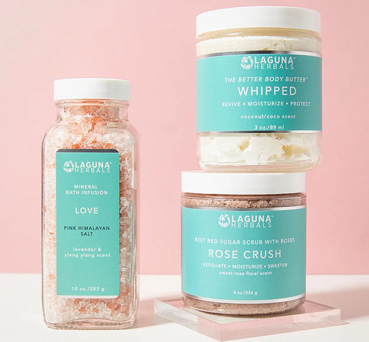 Roses & Chocolate | Organic Bath & Body Gift Set Laguna Herbals