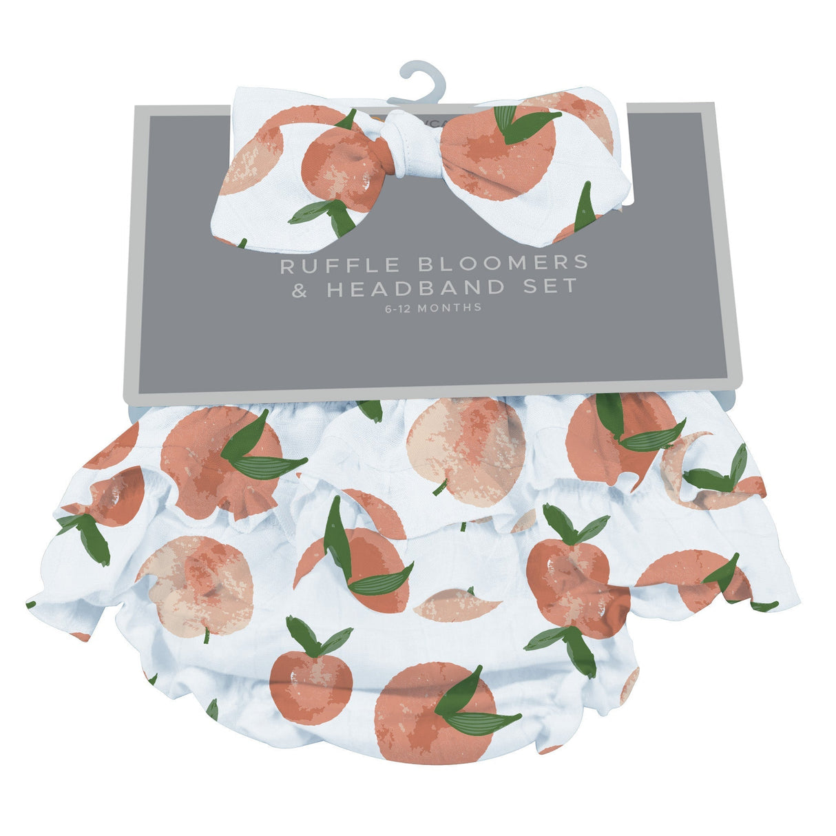 Baby Ruffle Bloomers & Headband Set | Carnelian Peaches -1