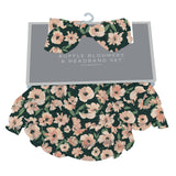 Canyon Sunset Flowers Ruffle Bloomers and Headband Set-0