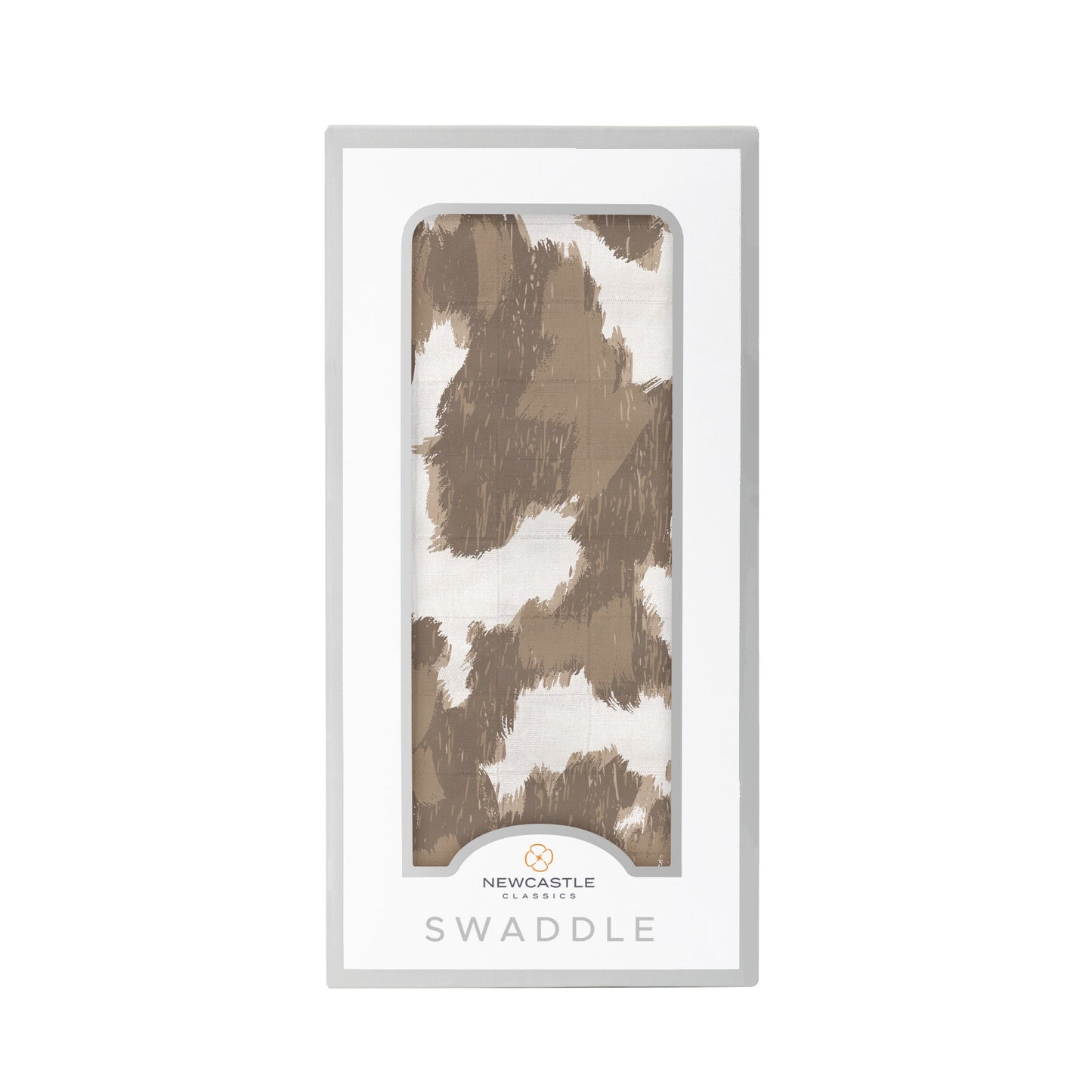 Baby Swaddle | Bamboo Muslin - Yellowstone Cowhide -0