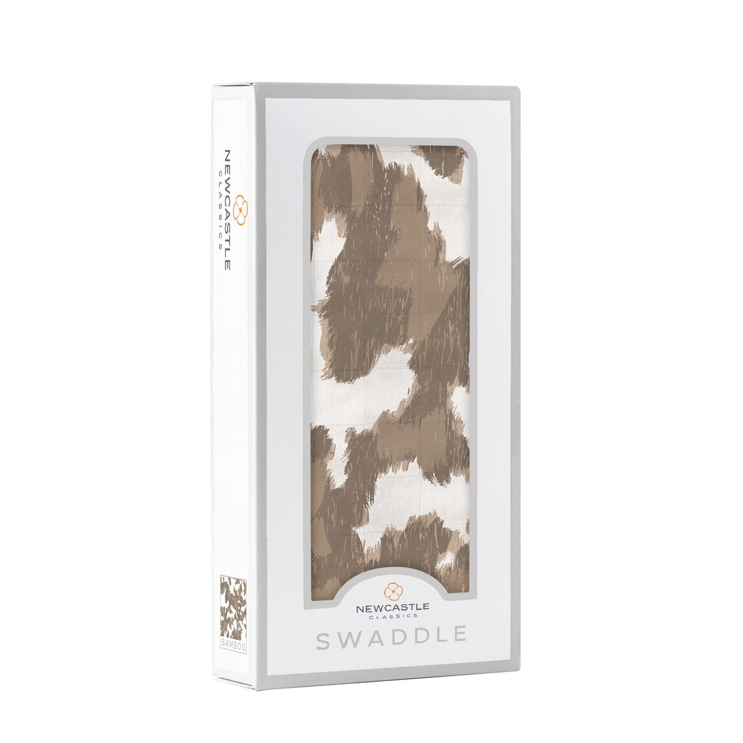 Baby Swaddle | Bamboo Muslin - Yellowstone Cowhide -1