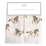 Security Blanket 2PK | Bamboo Fabric - Galloping Horses -0