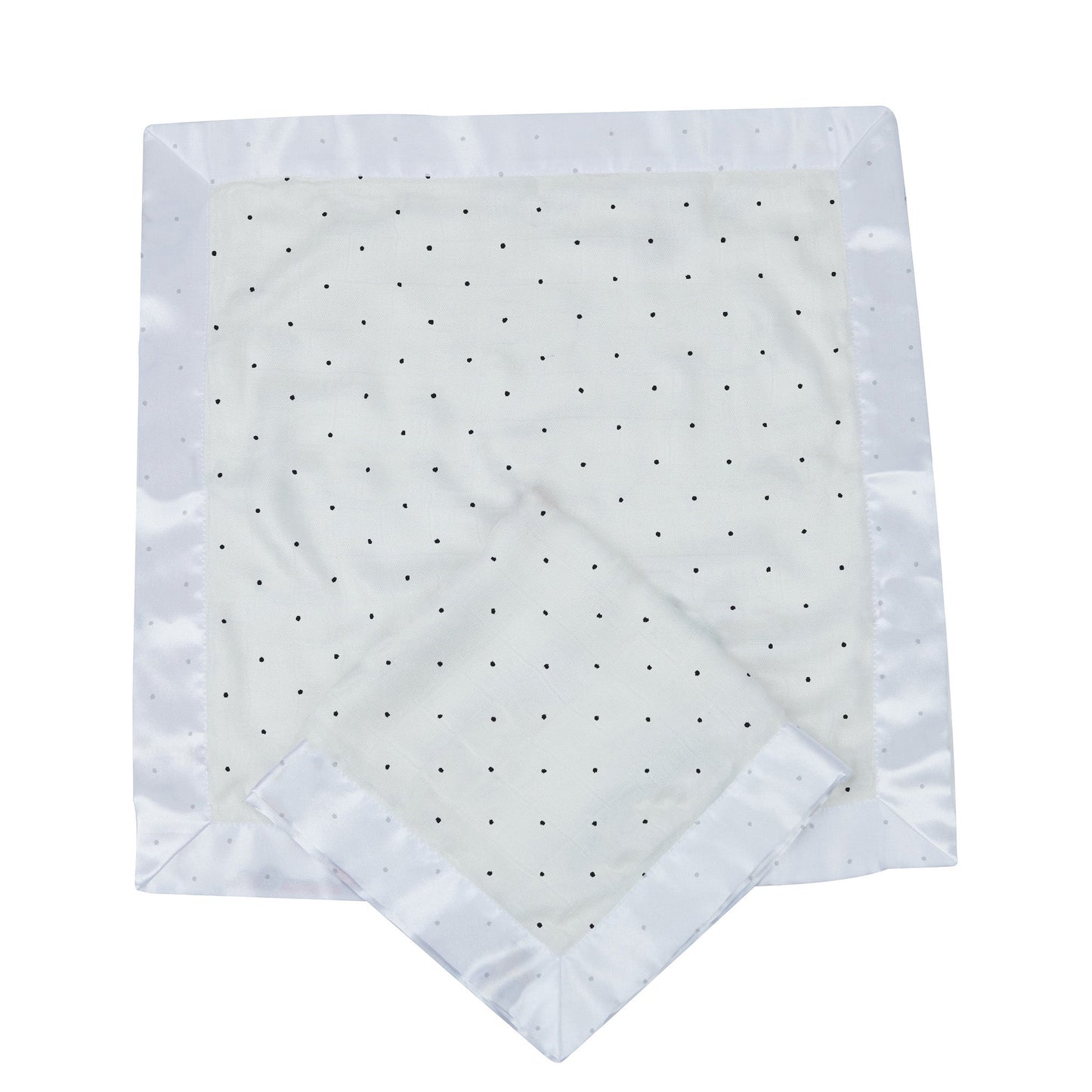 Black and White Polka Dot Bamboo Newcastle Blankie-1