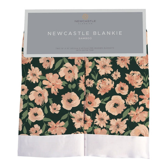 Canyon Sunset Flowers Bamboo Newcastle Blankie-0