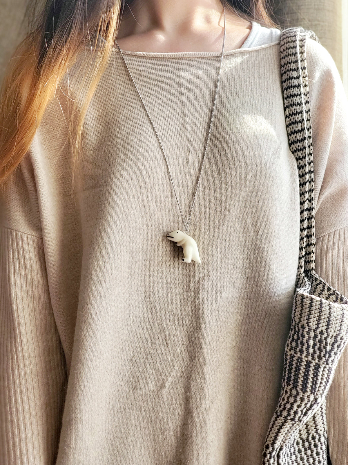 Necklace | Ecuadorian Tagua Nut - Trex-1