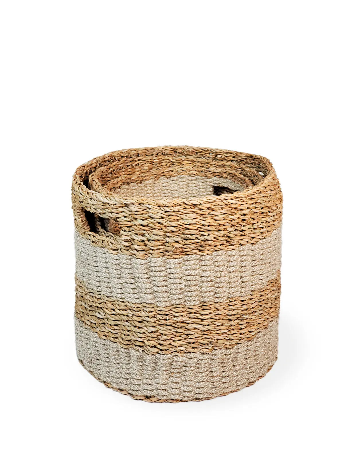Savar Hamper Basket with Handle - Natural KORISSA