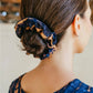 Scrunchie Dark Blue Natural Tye-Die | Handmade in Bali Pink Haley