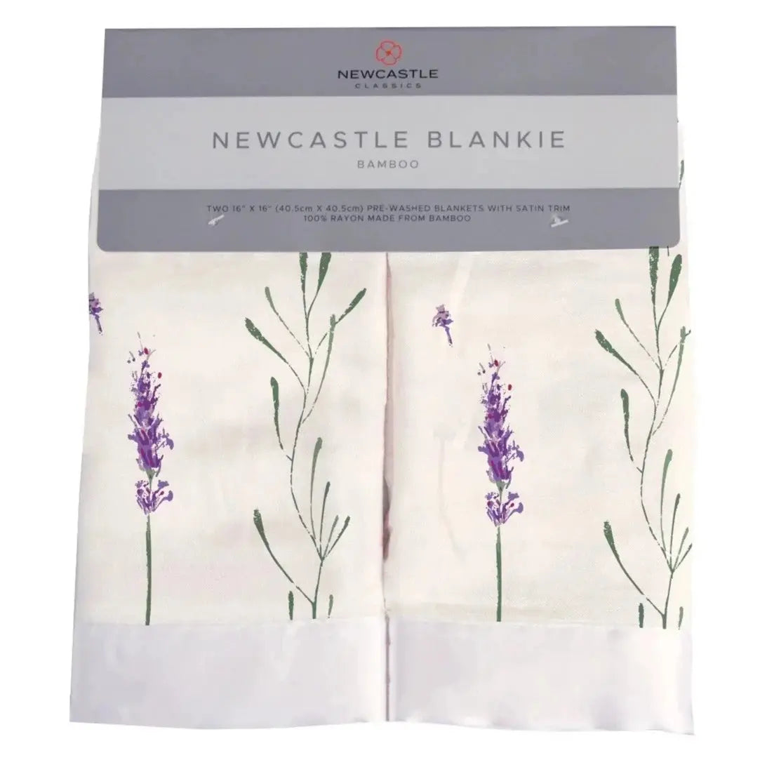 Security Blanket 2PK | Bamboo Fabric - Lavender Stems Newcastle Classics