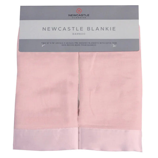 Security Blanket 2PK | Bamboo Fabric - Pink Rose Newcastle Classics