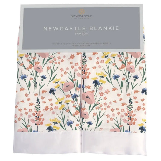 Security Blanket 2PK | Bamboo Fabric - Wildflowers Newcastle Classics