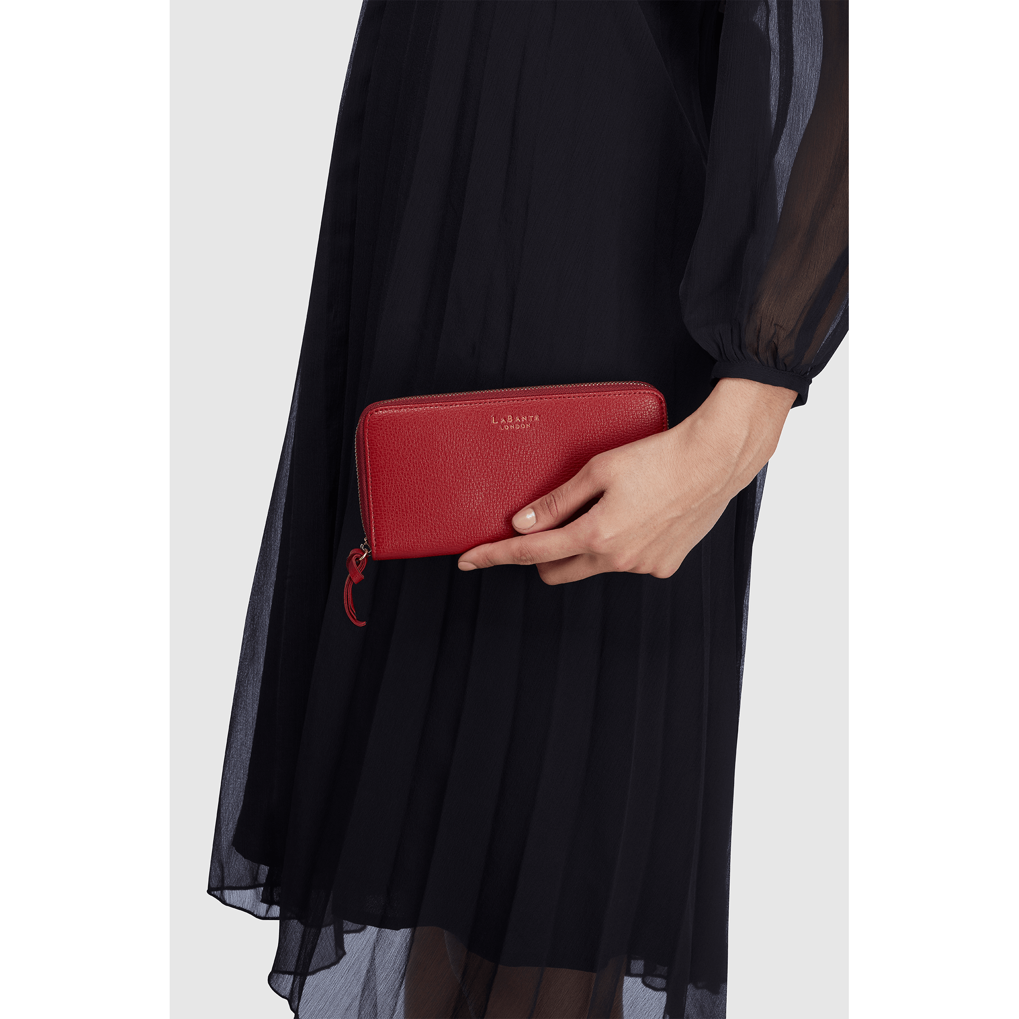 Red Orange Wallet | Vegan Leather-1