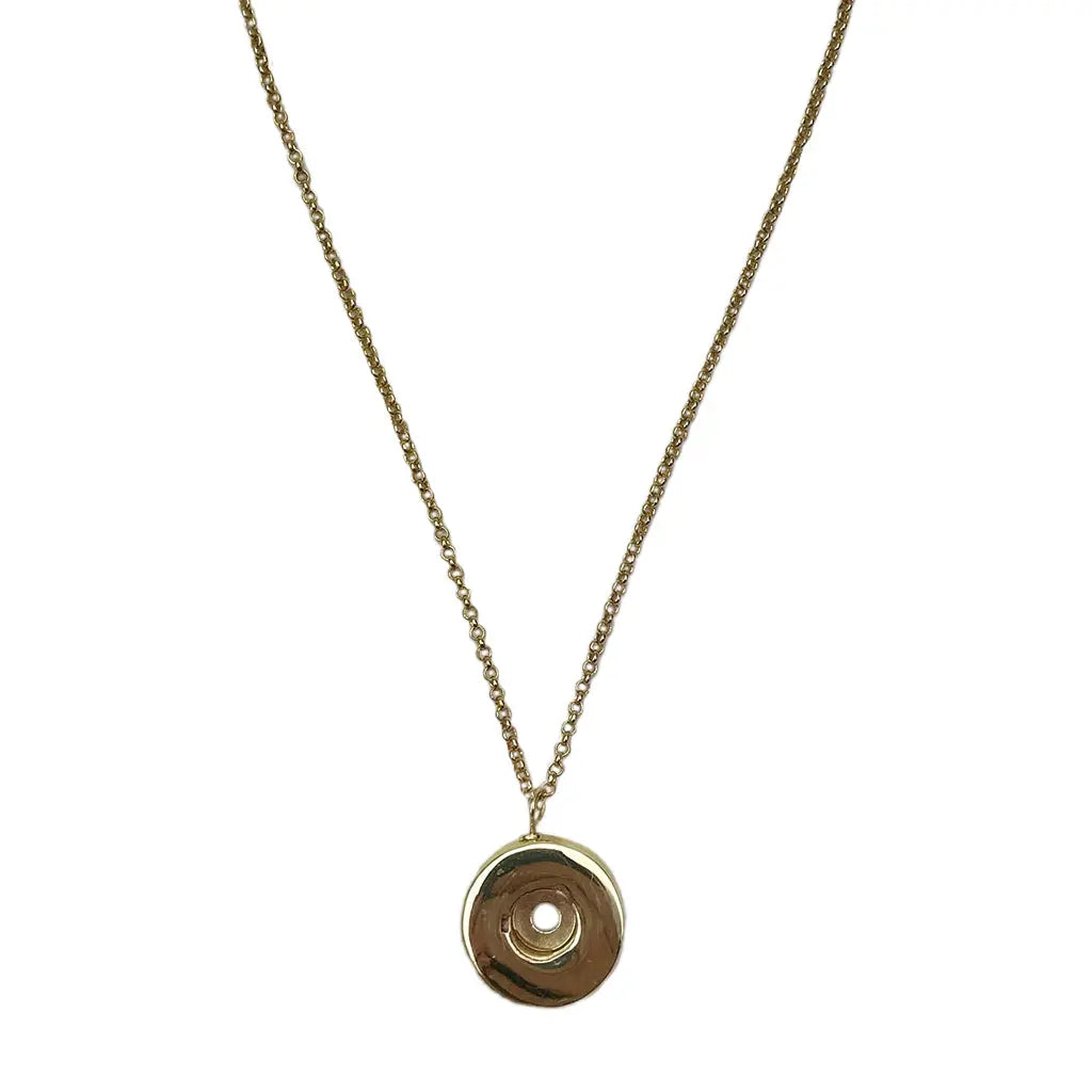 Shell Casing Pendant Necklace Cambodian Artisans