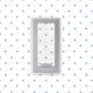 Baby Swaddle | Bamboo Muslin - Periwinkle Diamond Polka Dot -5