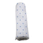 Baby Swaddle | Bamboo Muslin - Periwinkle Diamond Polka Dot -4