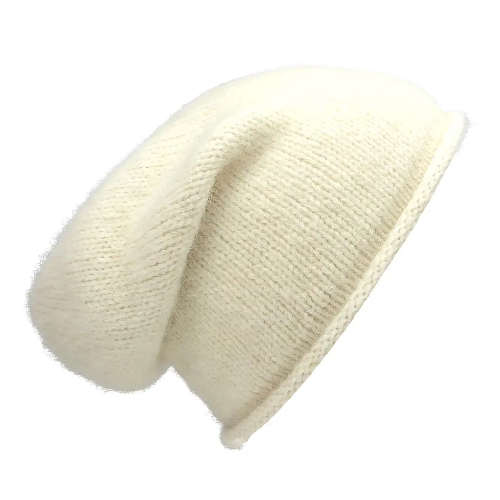 Snow Essential Knit Alpaca Beanie | Ethical Style SLATE + SALT