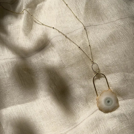 Solar Quartz Eye Necklace TARA Projects