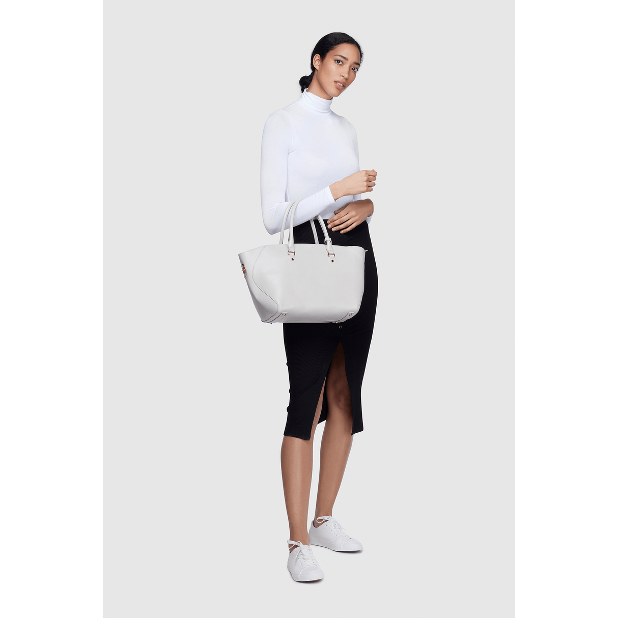 Green Tote Bag | Vegan Leather-4