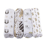 Swaddle 4PK | Bamboo Muslin  - On The Savannah Newcastle Classics