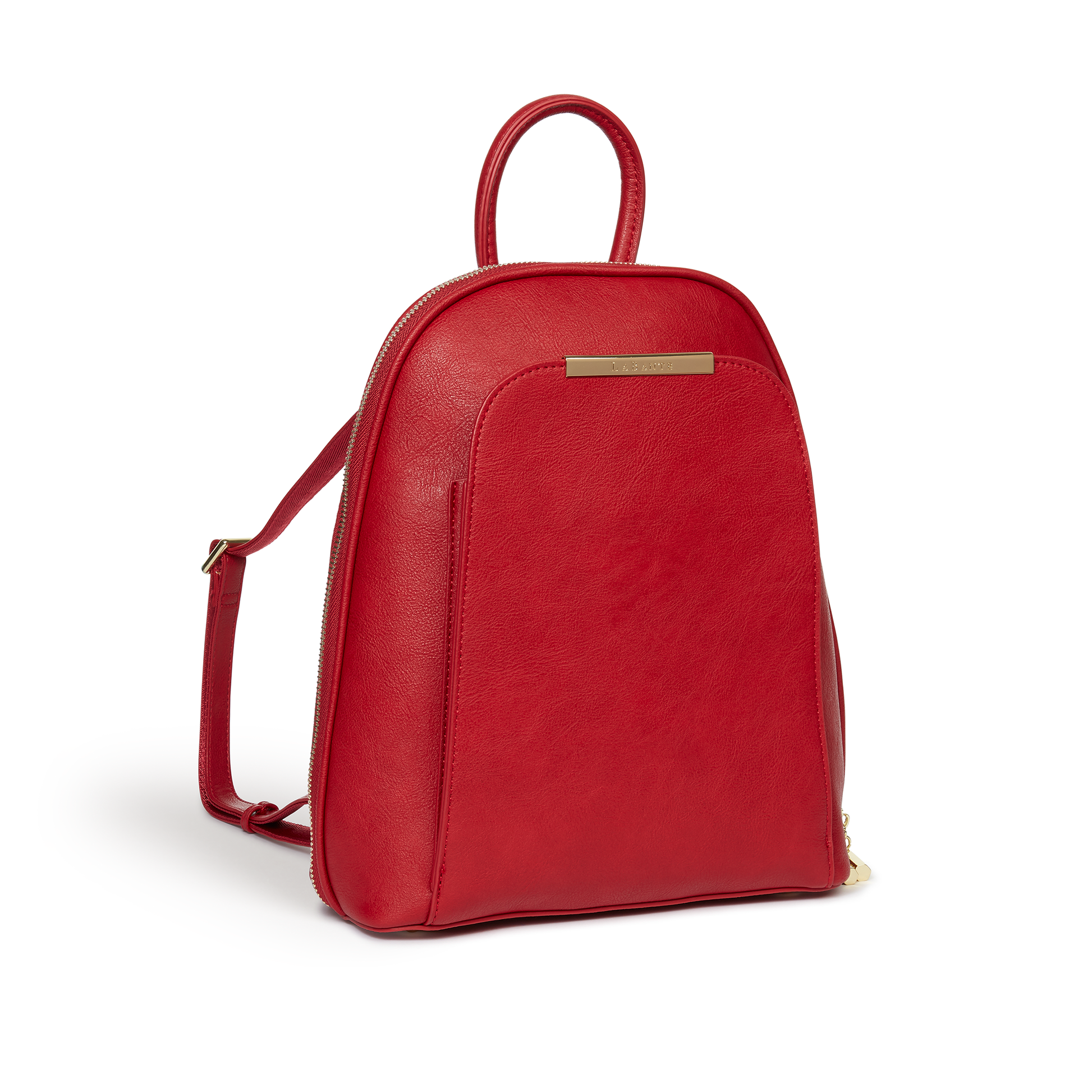 Red Womens Backpack | Vegan Leather-3