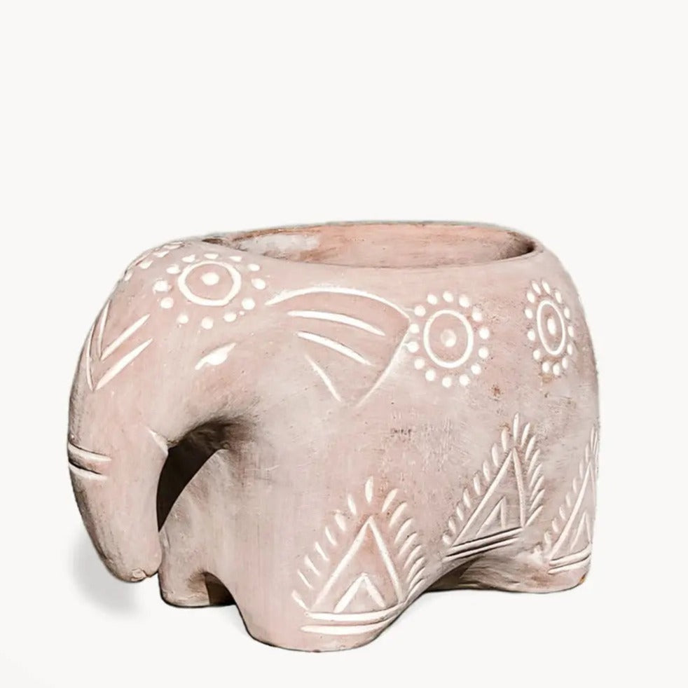 Terracotta Pot - Folk Elephant KORISSA