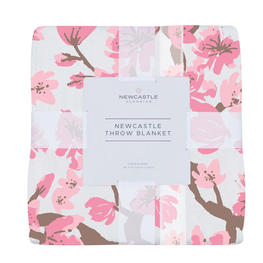 Throw Blanket | Bamboo Muslin - Cherry Blossom Newcastle Classics