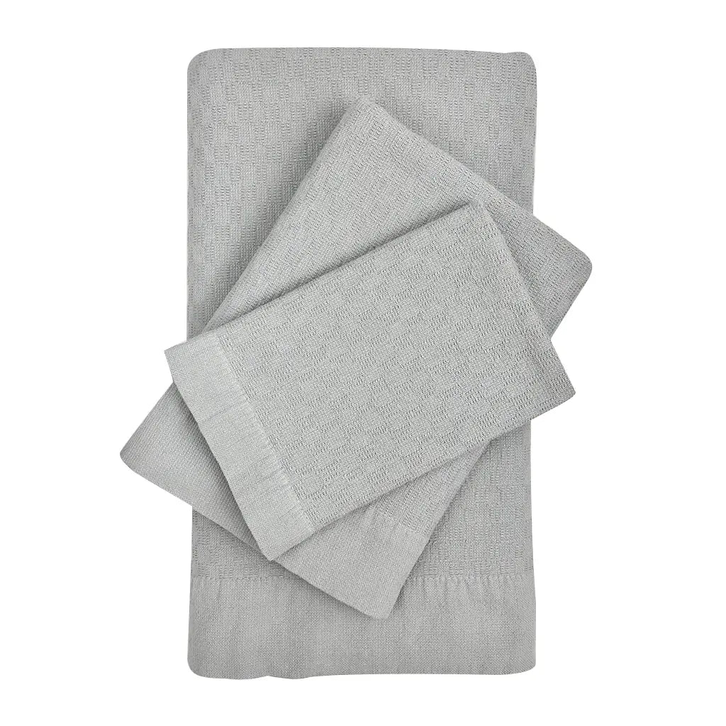 Turkish Towel Bundle Set of 3 | 100% Natural Fibers SLATE + SALT