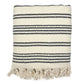 Woven Stripe Turkish Throw | 100% Natural Fibers SLATE + SALT