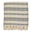 Woven Stripe Turkish Throw | 100% Natural Fibers SLATE + SALT