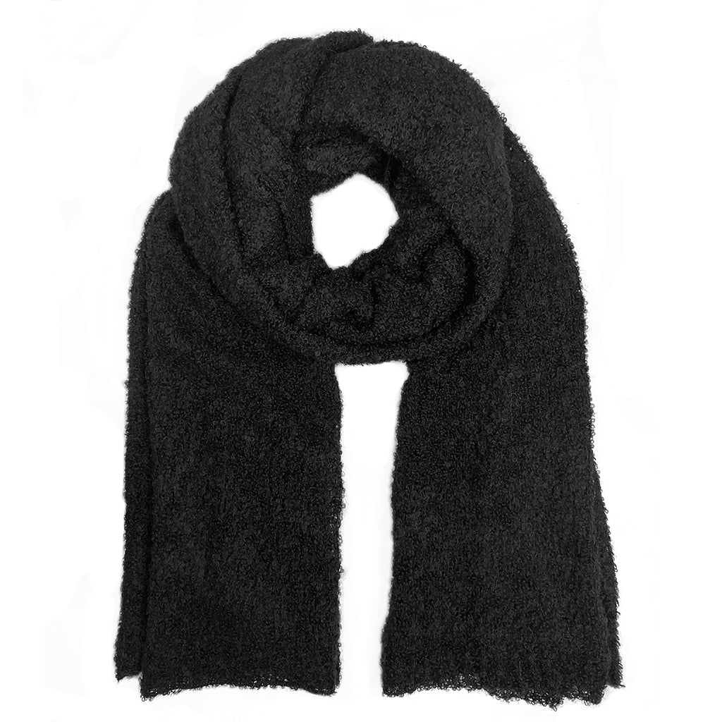 Scarf | Black Ultra Plush - Alpaca -0