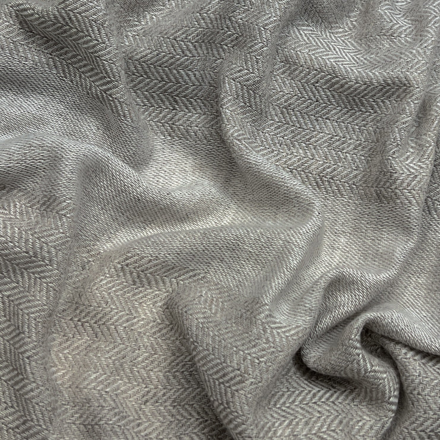 Scarf | Champagne Herringbone - Wool -1