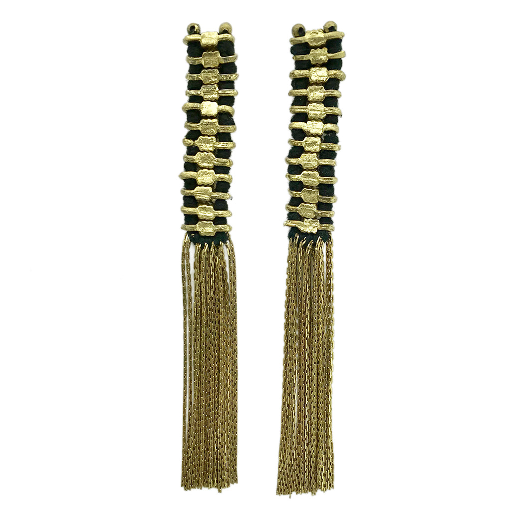 Earrings | Temple Tassel - Handmade-0