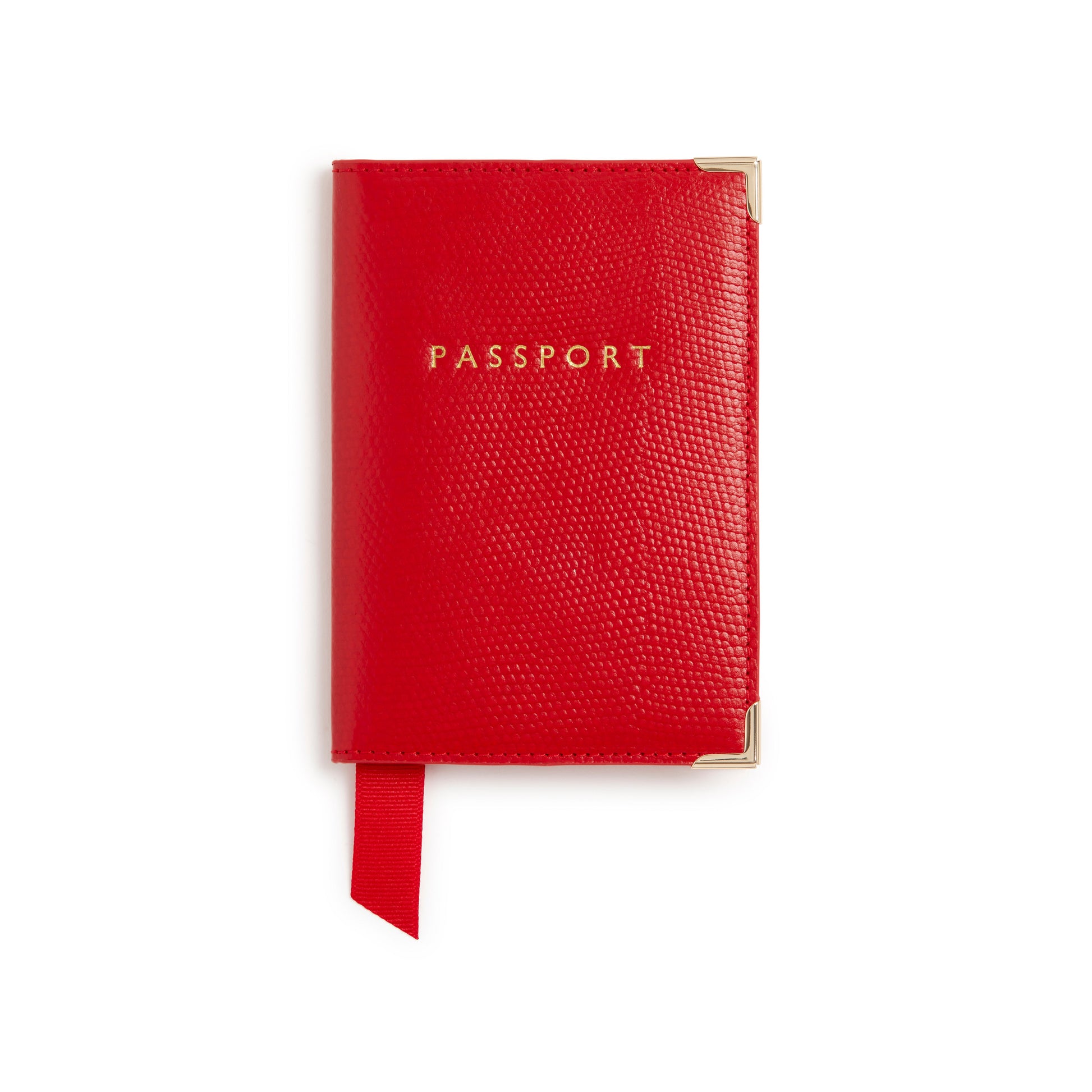 Red Passport Holder & Key Chain Gift Box | Vegan Leather-1
