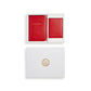 Red Passport Holder & CC Holder Gift Box | Vegan Leather-0