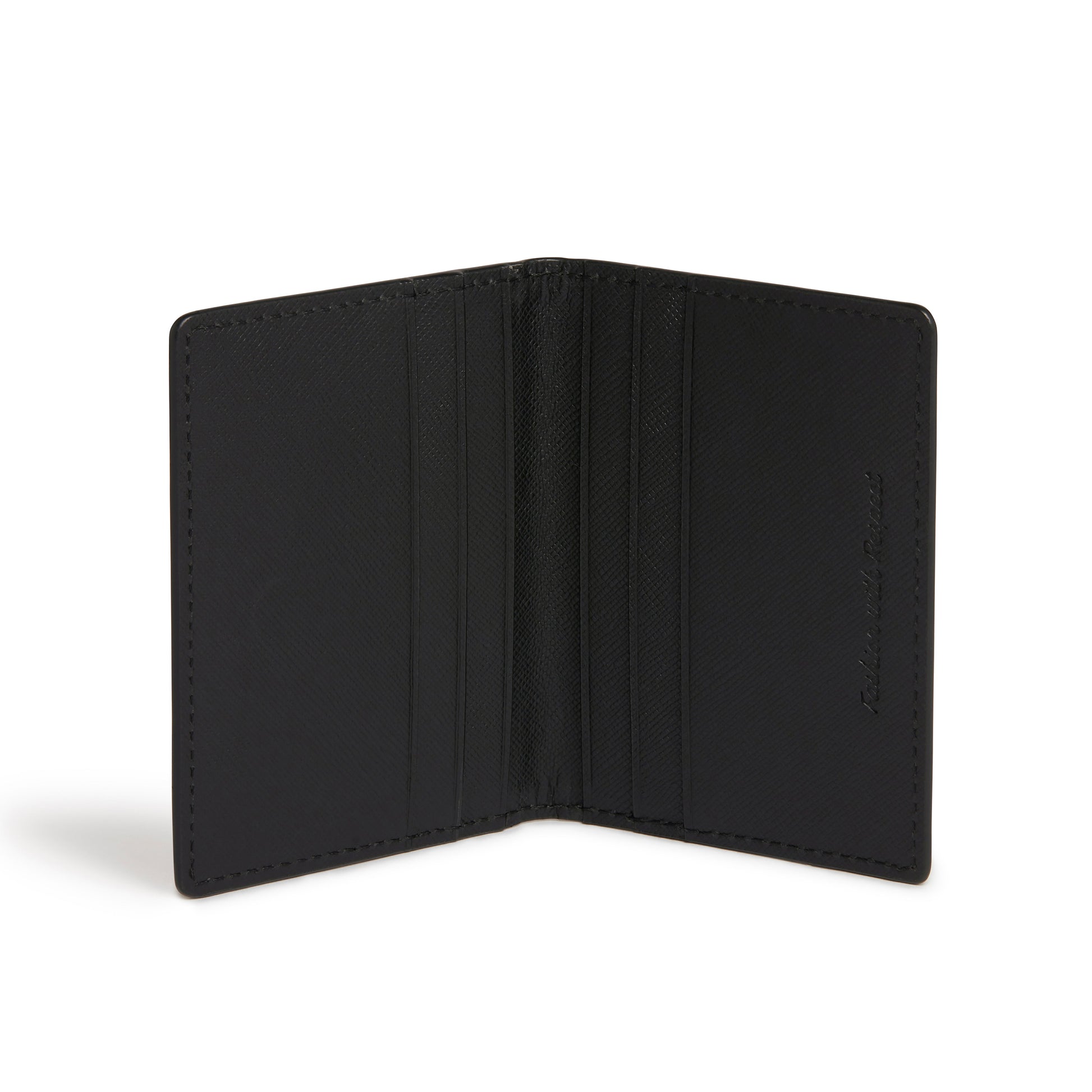 Nutcombe Black Passport Holder & bi-fold CC holder Gift Box-4