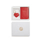 Red Passport Holder & Key Chain Gift Box | Vegan Leather-0