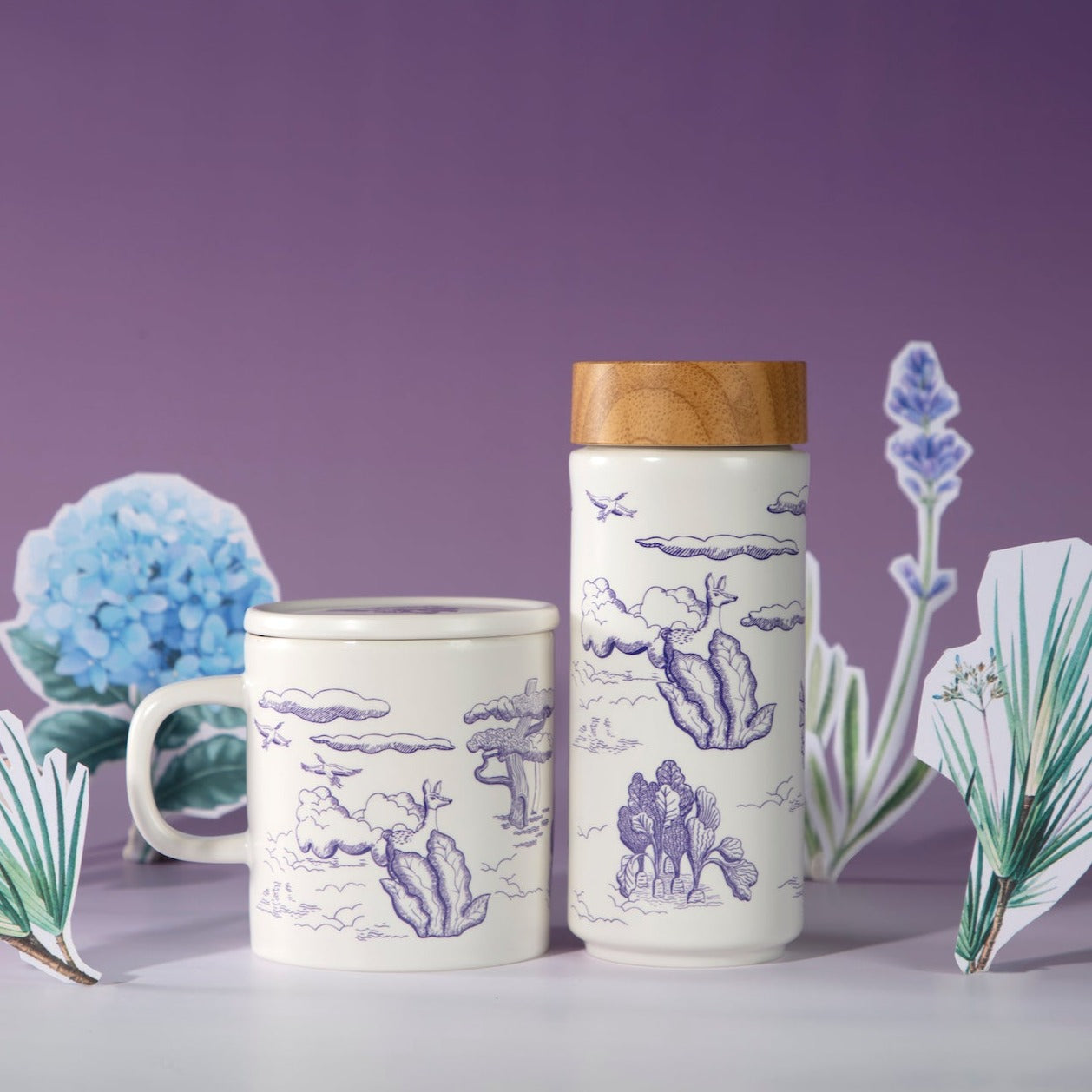 Magic Garden Travel Mug & Mug Gift Set-1