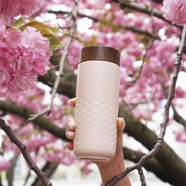 Ceramic Travel Tumbler | Footprint (12 oz )-4