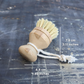 Refillable Sisal Dish Hand Brush with Free Refill-3