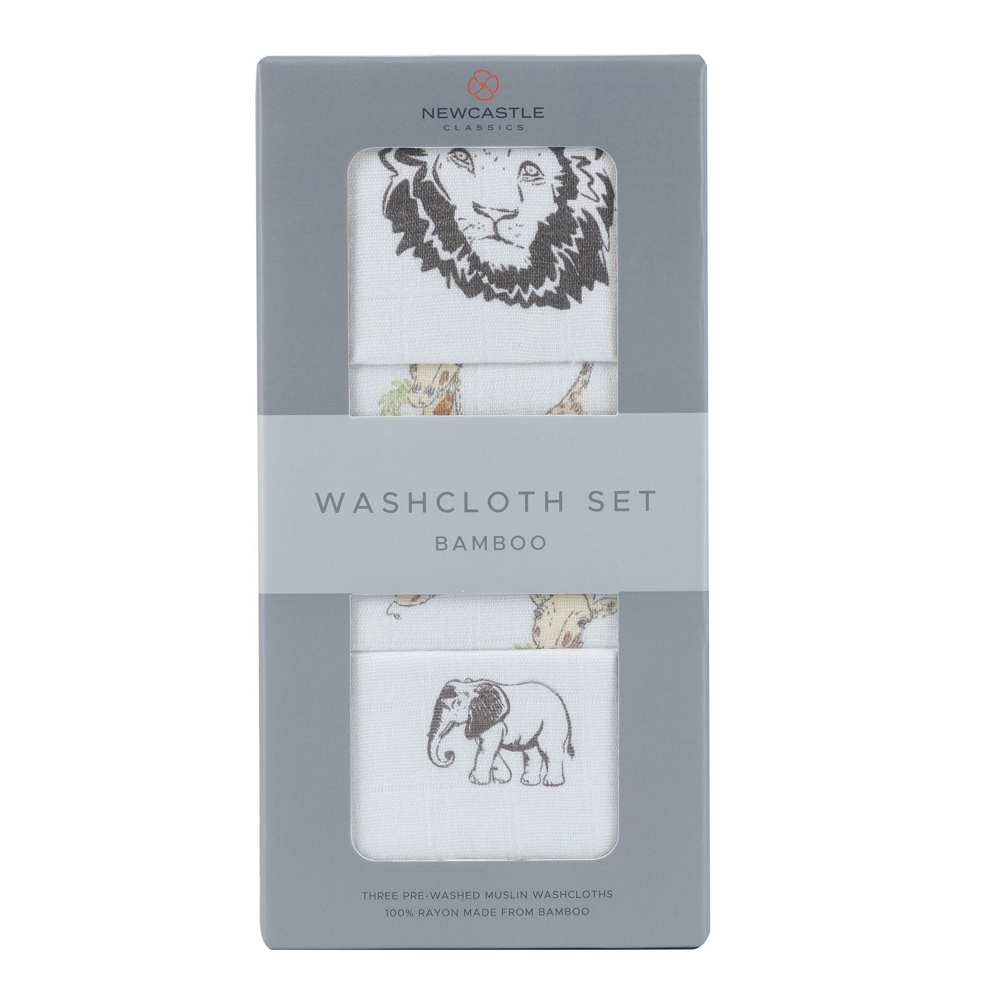 Washcloth 3PK | Bamboo Muslin - On The Savannah -0