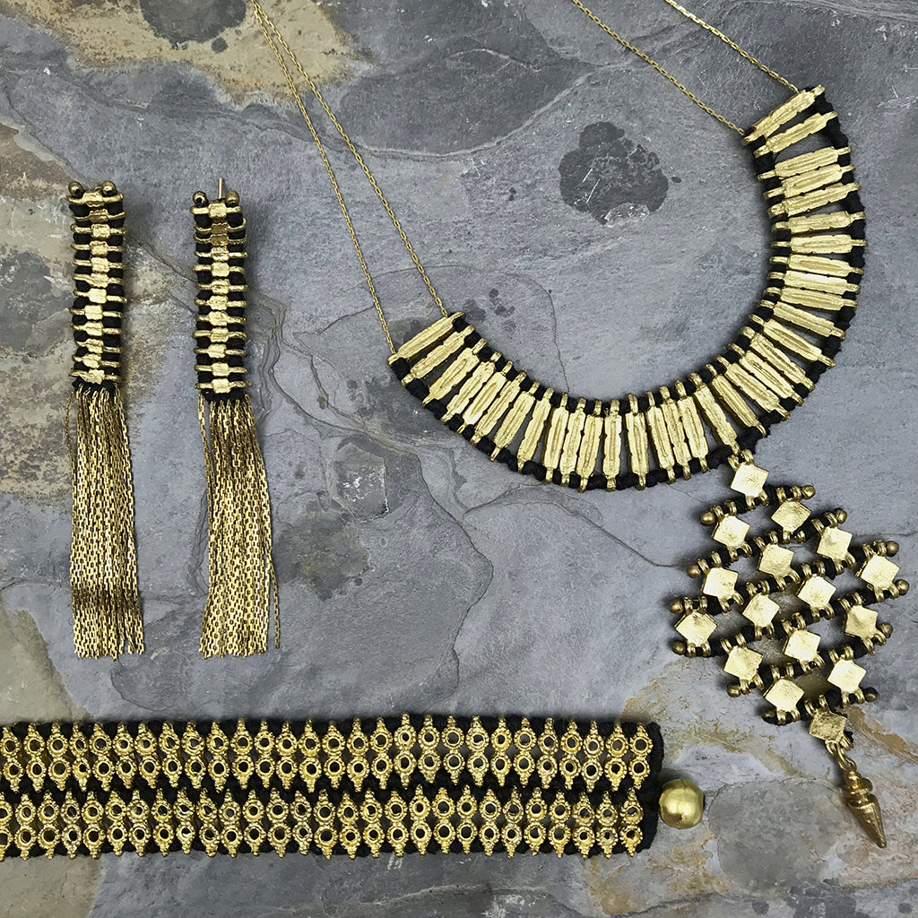 Earrings | Temple Tassel - Handmade-4
